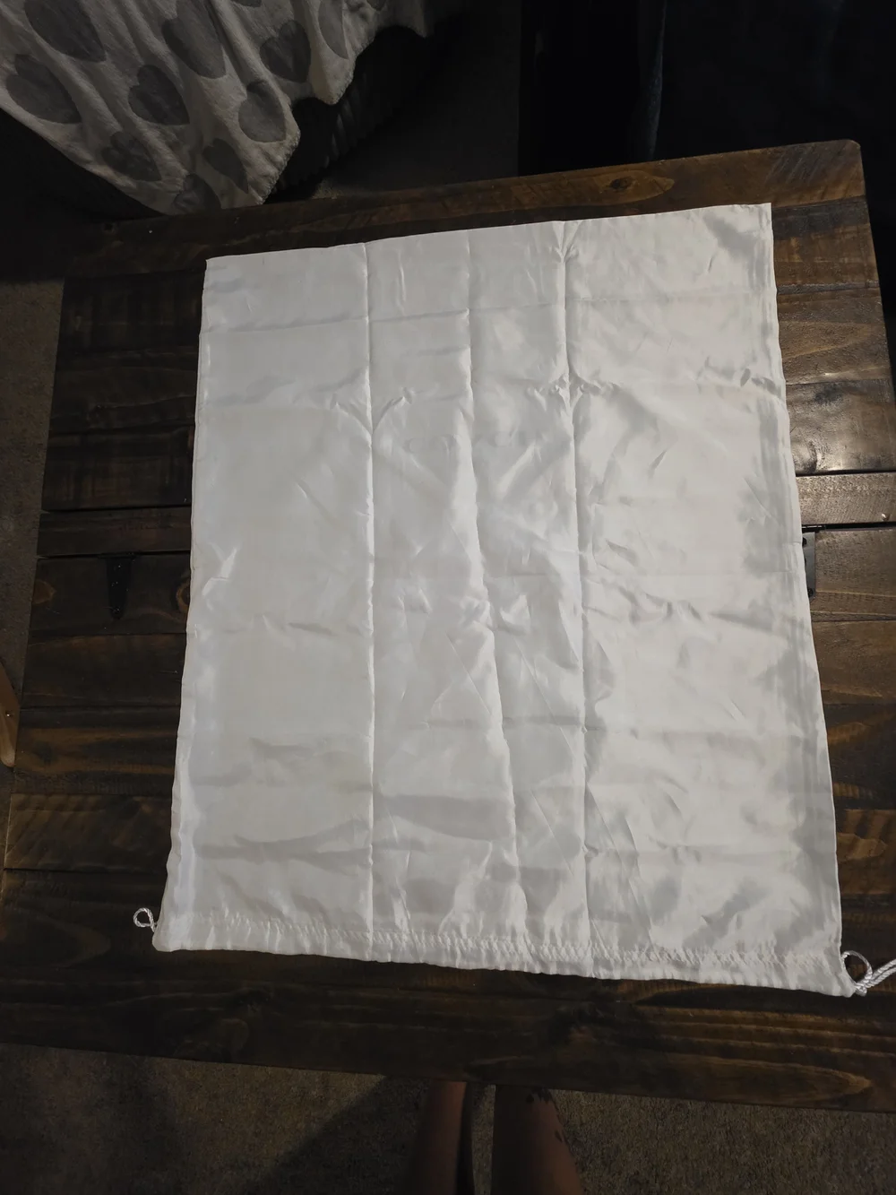Coach White Drawstring Logo Dust Bag